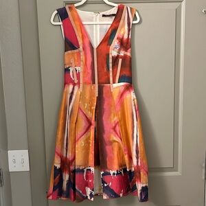 Rachel Roy Watercolor Fit and Flare Dress